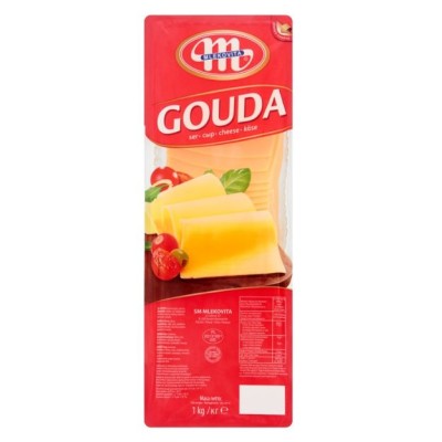 Cheese sliced Gouda 45%, 1 kg